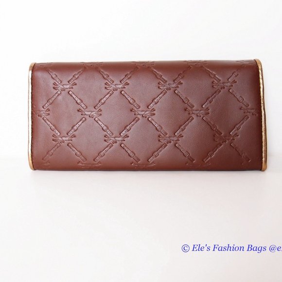 NIB Longchamp LM Cuir Leather Flap Snap Wallet BROWN 100% AUTHENTIC - Picture 7 of 14